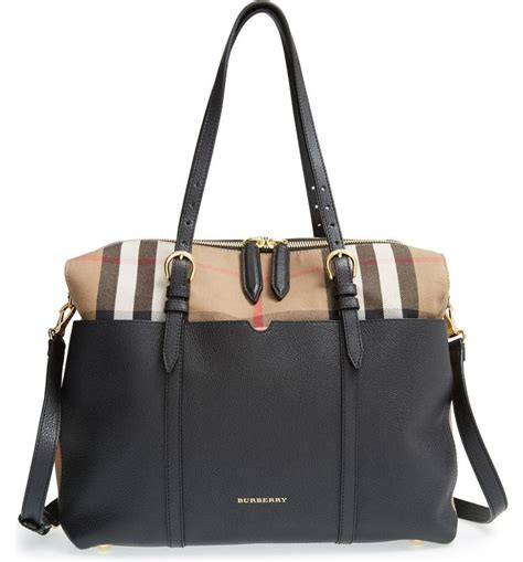 burberry mason diaper bag replica|Burberry Mason House Check Canvas And Leather Diaper Tote Bag.